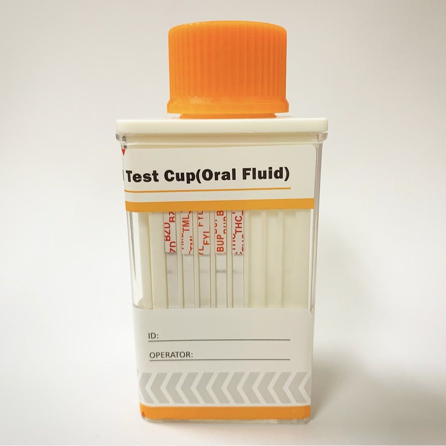 QuickScreen 10 Panel Saliva Drug Test - DSD-9439/C17104 - OPI, OXY, MET, COC, AMP, BZD, TML, FYL, BUP, THC Saliva Test Acro Biotech